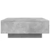 A front view of a square coffee table with a concrete-like finish, presented on a white background. Produktbild-Vorschau