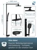 21217-EU HAWAII E Überkopfbrause-Set, Schwarz matt, mit Produktbild-Vorschau 3