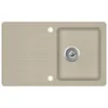 vidaXL Évier en granit simple bassin beige Voir les images du produit 8