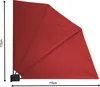Sichtschutz Fächer 115 x 115 cm EASY MOUNT Rotorange Produktbild-Vorschau 3