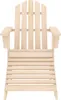 vidaXL Adirondack-Gartenstuhl mit Fußteil Massivholz Tanne Produktbild-Vorschau 1