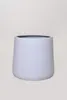 VIVANNO Blumentopf Fiberglas VEKRA Rund, Weiß matt - 55x50 Produktbild-Vorschau 5