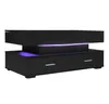 A black coffee table with LED lighting. Anteprima dell’immagine prodotto
