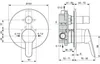 Ideal Standard Alpha - Wannenarmatur - Unterputz, mit Produktbild-Vorschau 4