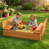 Pieskovisko FCH s lavičkami a vekom 110 x 110 x 21 cm Náhľad obrázku produktu 14
