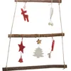 A hanging Christmas decoration made of branches with various ornaments. Podgląd zdjęcia produktu