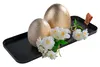 Deko-Tablett - 40 x 17 cm - Schwarz - Metall - mit Produktbild-Vorschau 2