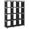 vidaXL Étagère cube 12 compartiments noir 103x30x141 cm Voir les images du produit 8