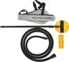 A set of tools for sanding, including a sanding head, extension pole, hose, and a carrying bag. Podgląd zdjęcia produktu