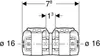 Geberit GE FlowFit, transition, Mepla SiBr, d16 x 16 mm, 1 Voir les images du produit 5