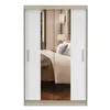Armoire à portes coulissantes Armoire 120cm Sonoma/blanc Voir les images du produit 3