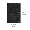 WENKO Herdabdeckplatten-Set MARMOR BHT 30x.80x52 cm schwarz Produktbild-Vorschau 3