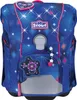 A blue children's backpack with a starry and firework-like pattern. Produktbild-Vorschau