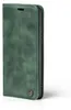 A green flip case for a smartphone is shown against a white background. Produktbild-Vorschau