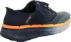 Side view of a blue Skechers slip-on sneaker with orange accents. Produktbild-Vorschau