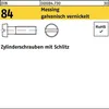 Reyher  Zyl.schr. m. Schlitz DIN 84 Messing M 4x40 Ni (200 Produktbild-Vorschau 1