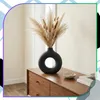 Vase décoratif design, noir, style moderne, minimaliste, Voir les images du produit 6