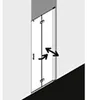 Kermi DI2DR08020VUK Pendel-Falttür Diga 2DR 0800x Produktbild-Vorschau 2