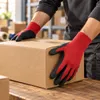 Arbeitshandschuhe Latex rot/schwarz, 12 Paar, Größe 11 Produktbild-Vorschau 4