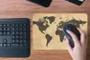 MuchoWow® Mauspad Mousepad Weltkarte - Vintage - Zitat Produktbild-Vorschau 4