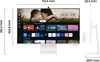 A Samsung M80D computer monitor is shown from the front and side, with dimensions indicated. Anteprima dell’immagine prodotto