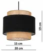 KAR-LIGHTING Pendelleuchte 2-flammig Schwarz/Braun Rattan & Produktbild-Vorschau 7