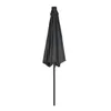 A closed dark gray umbrella on a white background. Produktbild-Vorschau
