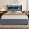 okwish Lit simple 140x200 avec veilleuse et prise, lit Voir les images du produit 3