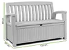 Ławka ogrodowa Keter Patio Bench biała Podgląd zdjęcia produktu 6