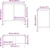 vidaXL Waschbeckenunterschrank Räuchereiche 58x33x60 cm Produktbild-Vorschau 7