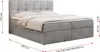 Boxspringbett 140x200 mit Bettkasten, Bett mit Multipocket Produktbild-Vorschau 6