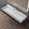 ddoporro Lavabo da Bagno Rettangolare 120 cm in Resina Anteprima dell’immagine prodotto 1