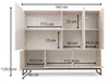 BETTSO Geräumige Kommode GENUA beige – 9 Fächer, PUSH TO Produktbild-Vorschau 7