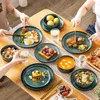 Set di stoviglie in Vetroceramica verde, 18 pezzi, per 6 Anteprima dell’immagine prodotto 5
