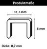 5000x Tackerklammern TYP 53 | 6 mm Heftklammern Büro Tacker Produktbild-Vorschau 2