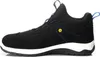 A side view of a black safety shoe with a white sole. Produktbild-Vorschau