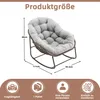 A rocking chair with dimensions indicated by lines and numbers. Anteprima dell’immagine prodotto