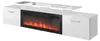 RTV-kast ROVA met elektrische haard, 190x37x48 cm, wit/wit Productafbeelding-voorbeeld 1