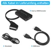 Scart auf HDMI Adapter Video Audio Wandler HD 1080P, Produktbild-Vorschau 4