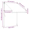 vidaXL Tenda da sole retrattile antracite 150x150 cm in Anteprima dell’immagine prodotto 6
