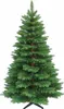 A full shot of a green artificial Christmas tree on a white background. Produktbild-Vorschau