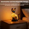 Katzen Lampe, Nachtlicht Siamkatzen mehrfarbig USB, Produktbild-Vorschau 2