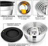 HaWare 5er Set Edelstahl Rührschüsseln mit Luftdichtem Produktbild-Vorschau 2