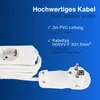 REV Steckdosenleiste - 3-Fach, mit Flachstecker, 2m Kabel, Produktbild-Vorschau 6