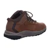A side view of a brown hiking boot against a white background. Voir les images du produit