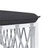 vidaXL 9-tlg. Garten-Lounge-Set mit Kissen Weiß Stahl -  Produktbild-Vorschau 13