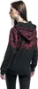 Rock Rebel by EMP Damen schwarze Kapuzenjacke mit rotem Produktbild-Vorschau 6