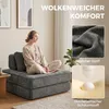 HOMCOM Rozkladacie kreslo 2 v 1, rozkladacia pohovka s Náhľad obrázku produktu 5