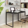 vidaXL Počítačový stůl černý 110x60x73 cm Dřevěný materiál Náhled obrázku produktu 2