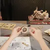 Puzzle 3D Motocicleta cruiser, ROKR, Lemn, 420 Piese Podgląd zdjęcia produktu 6